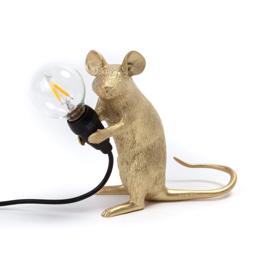 Mouse Lamp Gold