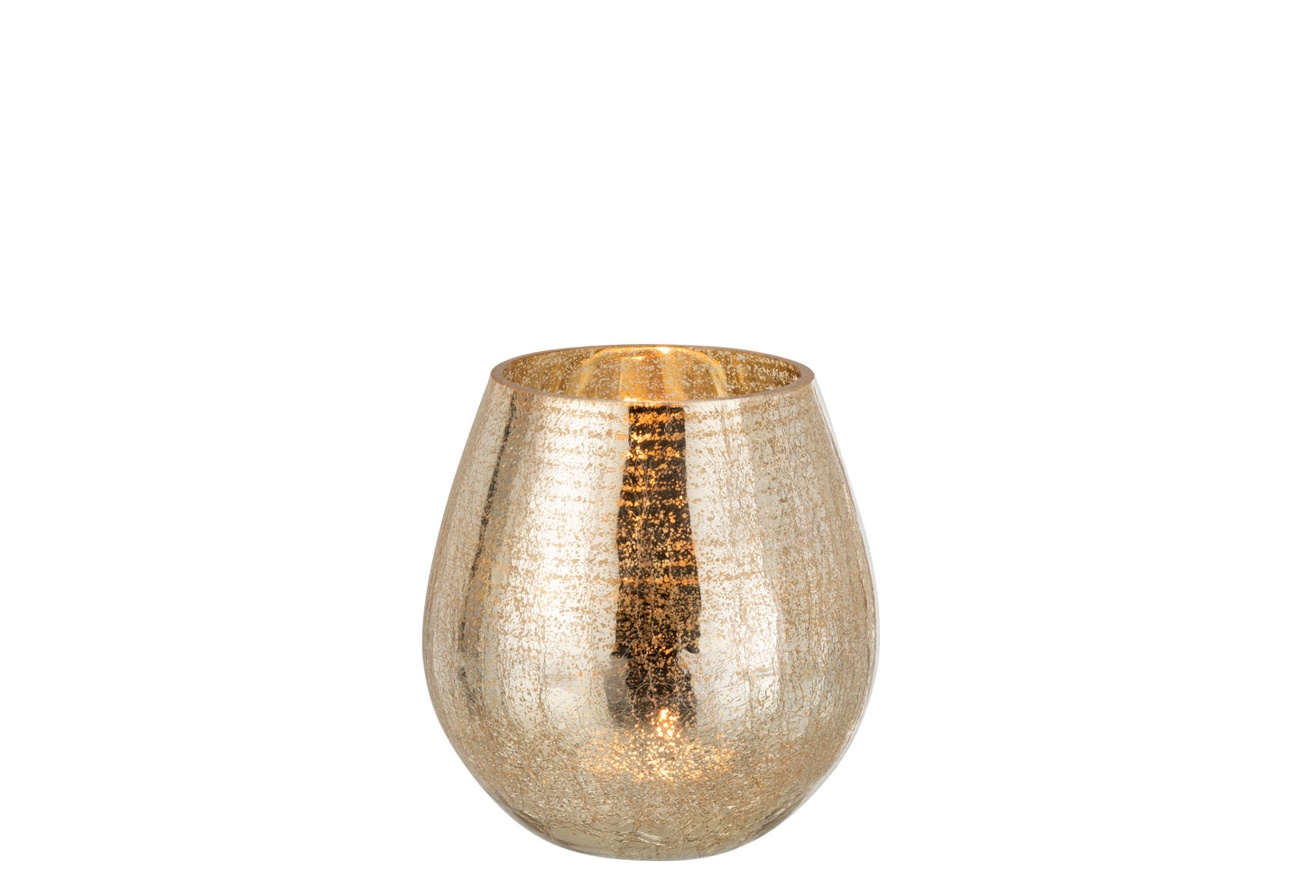 Vaso portacandela oro Small