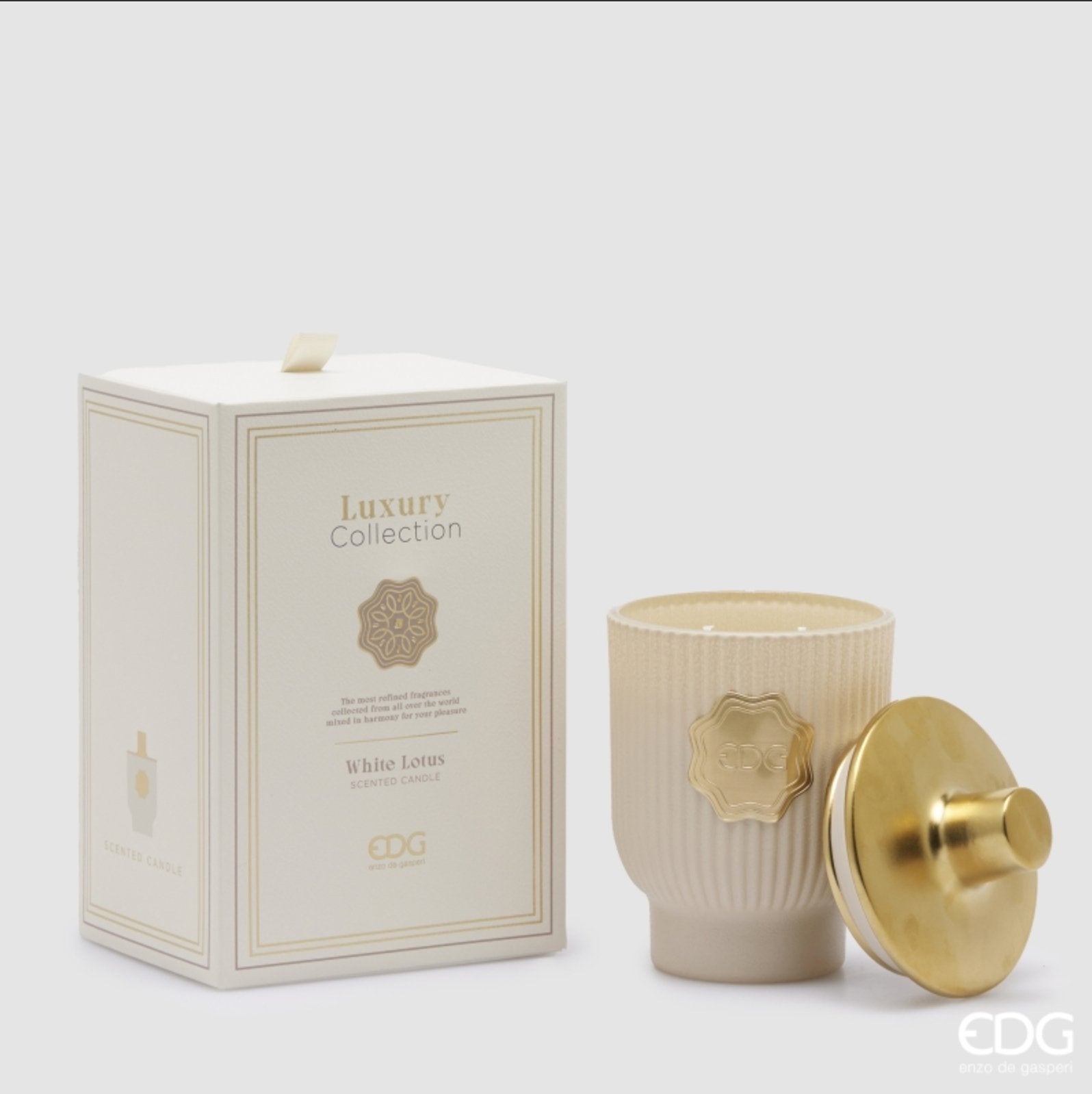 Candela luxury White Lotus - Boutique dei Fiori