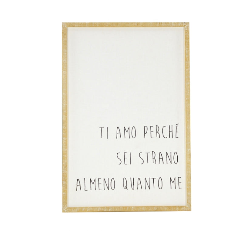 Quadro Ti amo..